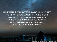 Unterschtze mich nicht