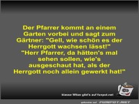 Witz �ber den Pfarrer und den G�rtner