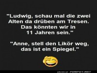 Lustiger Spiegel-Moment