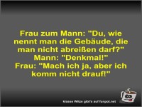 Frau zum Mann