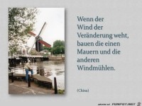Wenn der Wind der..