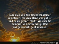Loese dich von Gedanken