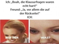 Unerwartete Klausur�berraschungen