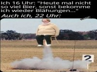 Lustiges Meme �ber Bl�hungen und Bierkonsum