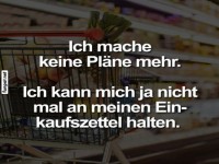 Shopping-Zettel vergessen: Der Planlosigkeitstag!