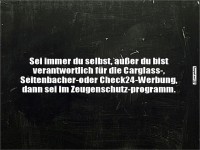 Werbung machen kann gefhrlich sein!