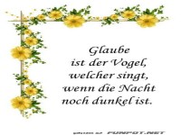 Glaube ist der Vogel