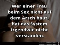 das System nicht verstanden