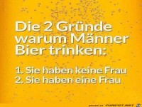 Warum trinken Männer Bier