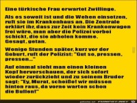 eine t�rkische Frau erwartet Zwillinge.....