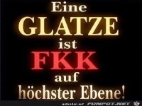 Eine Glatze
