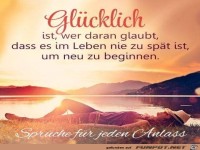 Gluecklich ist der daran glaubt