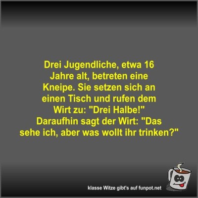 Drei-Jugendliche,-etwa-16-Jahre-alt,-betreten-eine-Kneipe.jpg von Fossy