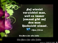 Auf wieviel verzichtet man