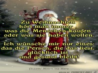 Zu Weihnachten hoert man