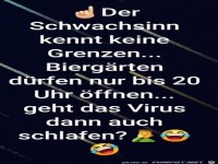 Bierg�rten d�rfen nur bis 20 Uhr �ffnen