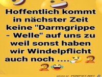 Hoffentlich kommt keine Darmgrippe-Welle