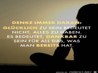 Dankbar sein