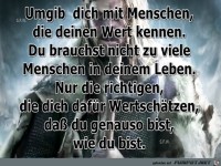 Umgib dich mit Menschen