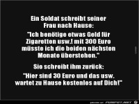 ein Soldat braucht Geld........