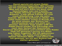 David spricht mit einem Rabbi