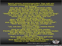 Nach einem anstrengenden Tag saß ein Pendler entspannt im...
