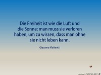 die freiheit ist wie die luft