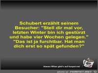 Schubert erz�hlt seinem Besucher