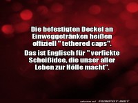 Die befestigten Deckel