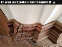 Er hat sich M�he gegeben