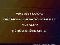 Mehrgenerationensuppe: Ein lustiger Dialog