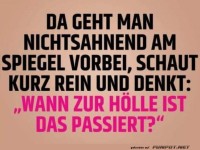 Unerwartete Begegnung mit dem Spiegel