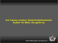 Ich hasse andere Verkehrsteilnehmer