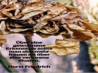 ber eine gewonnene erkenntnis