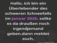 Schneekatastrophe 2026: Wo sind die Anderen?