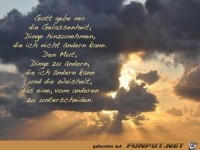 Gott gebe mir die Gelassenheit...