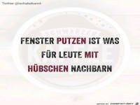 Fenster putzen