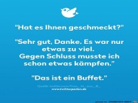 Wenn der Ober im Restaurant fragt