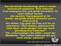 Der ber�hmte Gyn�kologe geht in einem Urlaubsort spazieren