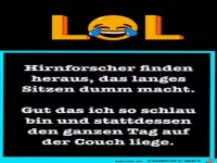 Sitzen macht dumm