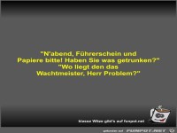 N'abend, F�hrerschein und Papiere bitte! Haben Sie was...