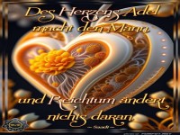 Des Herzens Adel macht den Mann