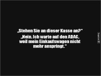 Witz �ber Einkaufswagen und ADAC