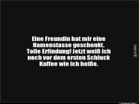 Namensbecher: Vor dem Kaffee informiert!