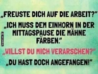 Einhorn-Mission in der Mittagspause