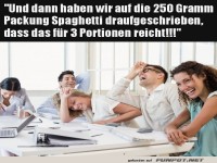 Teamwork bringt Spaghetti zum Lachen!