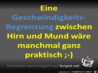 Geschwindigkeitsbegrenzung