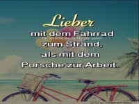 Lieber mit dem Fahrrad