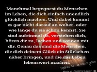 Du begegnest Menschen im Leben