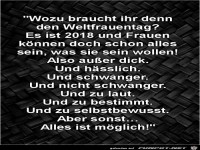 wozu braucht ihr denn den Weltfrauentag?.......